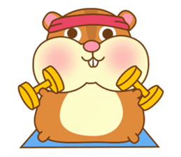 The cute Hamster family sticker #8119874