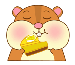 The cute Hamster family sticker #8119875