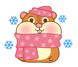 The cute Hamster family sticker #8119887