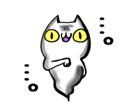 Gamer cat ghost 6 sticker #8120079