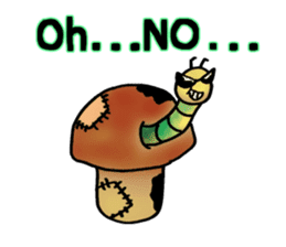 Mushroom names stick to the Japanese. sticker #8120526