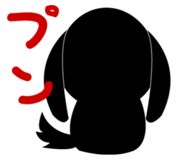 Miniature black dachshund sticker #8120806