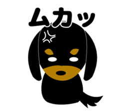 Miniature black dachshund sticker #8120811