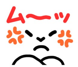 Dog and cat face sticker #8121456