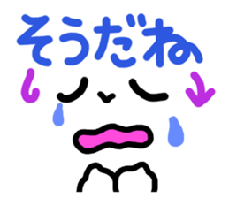 Dog and cat face sticker #8121465