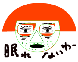 Okama of beard sticker #8121600