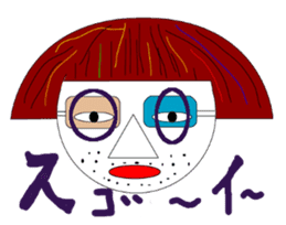 Okama of beard sticker #8121601