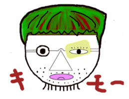 Okama of beard sticker #8121602