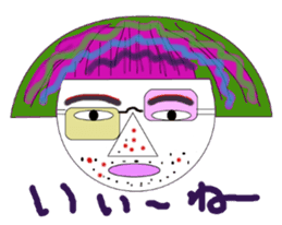 Okama of beard sticker #8121603