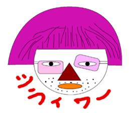 Okama of beard sticker #8121604