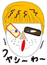 Okama of beard sticker #8121610