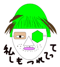 Okama of beard sticker #8121616