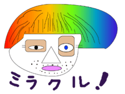 Okama of beard sticker #8121617