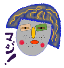 Okama of beard sticker #8121624