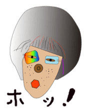 Okama of beard sticker #8121635