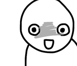 Smiling a scary guy 2 sticker #8122235