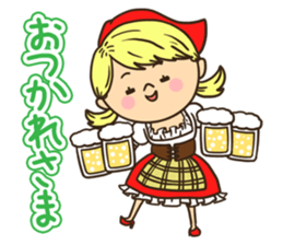 Greetings in the world of costume sticker #8122660