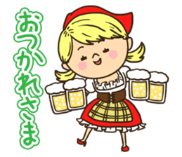 Greetings in the world of costume sticker #8122660