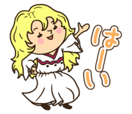 Greetings in the world of costume sticker #8122665