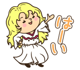 Greetings in the world of costume sticker #8122665