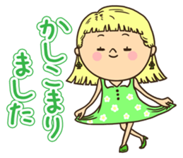 Greetings in the world of costume sticker #8122666