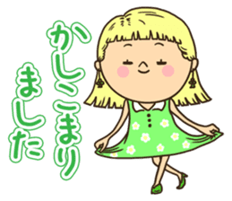 Greetings in the world of costume sticker #8122666