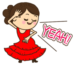 Greetings in the world of costume sticker #8122667