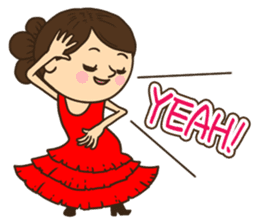 Greetings in the world of costume sticker #8122667