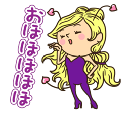 Greetings in the world of costume sticker #8122671