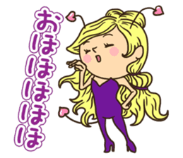 Greetings in the world of costume sticker #8122671