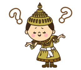 Greetings in the world of costume sticker #8122675