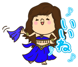 Greetings in the world of costume sticker #8122677