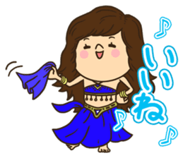 Greetings in the world of costume sticker #8122677