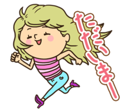 Greetings in the world of costume sticker #8122682