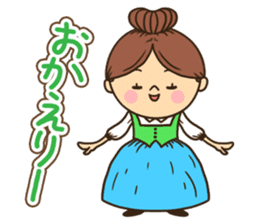 Greetings in the world of costume sticker #8122683