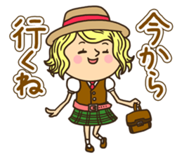 Greetings in the world of costume sticker #8122684