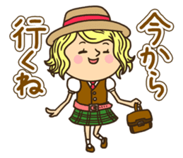 Greetings in the world of costume sticker #8122684