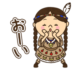 Greetings in the world of costume sticker #8122692