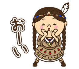 Greetings in the world of costume sticker #8122692