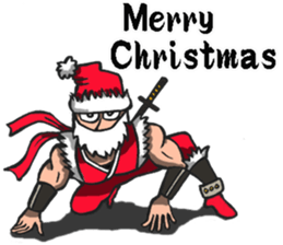 Ninja Santa Claus sticker #8123180