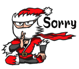 Ninja Santa Claus sticker #8123183