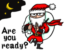 Ninja Santa Claus sticker #8123184