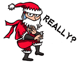 Ninja Santa Claus sticker #8123186