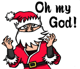 Ninja Santa Claus sticker #8123187