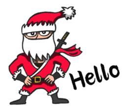 Ninja Santa Claus sticker #8123188