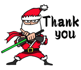 Ninja Santa Claus sticker #8123190