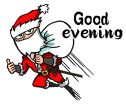 Ninja Santa Claus sticker #8123193