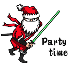 Ninja Santa Claus sticker #8123194