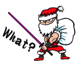 Ninja Santa Claus sticker #8123198