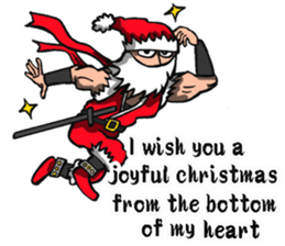 Ninja Santa Claus sticker #8123200